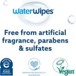 WaterWipes Plastic-Free Textured Clean, Toddler & Baby Wipes, 99.9% Water Based Wipes, Unscented & Hypoallergenic for Sensitive Skin, 240 Count (4 packs), Packaging May Vary - Image 7